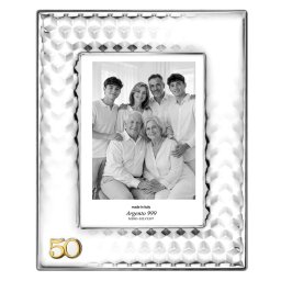Rama Foto Argint pentru Nunta Aur 10x15 cm