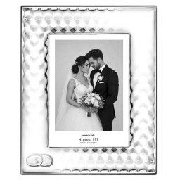 Rama Foto Argint Casatorie 10x15 cm
