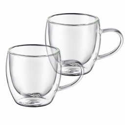 Set 2 cesti cafea espresso 100ml, termorezistente, Mia