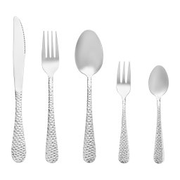 Set tacamuri inox, 30 piese, 6 persoane, Bubble