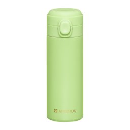 Cana termos 350ml, buton de siguranta, verde, Alice