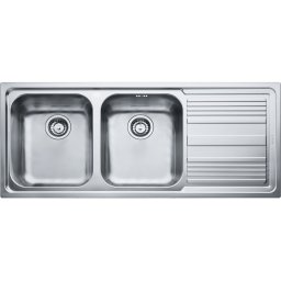 101.0150.851 Chiuveta bucatarie Franke Logica Line LLX 621 cu 2 cuve, picurator dreapta, 1160x500mm, inox lucios