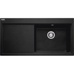 114.0476.995 Chiuveta bucatarie Franke Mythos MTG 611-100 ST, picurator stanga, 1000x515mm, fragranite, Nero