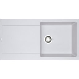 114.0153.910 Chiuveta bucatarie Franke Maris MRG 611-L reversibila, 970x500mm, tehnologie Sanitized, fragranite, Bianco