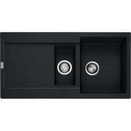 114.0630.885 Chiuveta bucatarie Franke Maris MRG 651 reversibila, 970x500mm, tehnologie Sanitized, fragranite, Matte Black