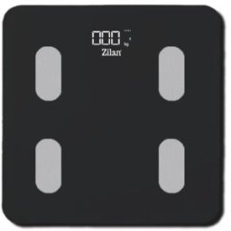 Cantar Electronic Persoane, Negru, 28 x 28 cm, Capacitate Maxima 180 kg, Sticla