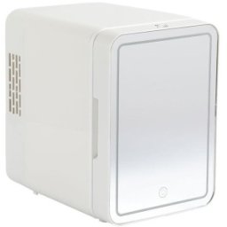 Mini Frigider pentru Cosmetice, 4 L, 36 W, Oglinda cu LED, Functie de Incalzire si Racire
