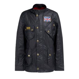 BARBOUR INTERNATIONAL Geacă Union Jack Wax MWX0068 bk91 black