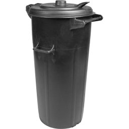 Pubela de gunoi ICS 100L din plastic, neagra, cu capac