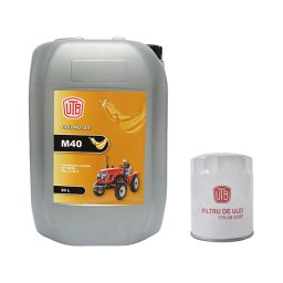 Pachet schimb ulei M40 20L si filtru ulei pentru tractor UTB U-650