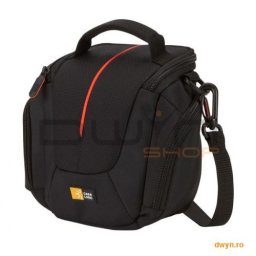 Carcasa camera video compacta Case Logic, buzunar frontal, buzunare laterale, curea detasabila, poli