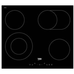 Plita incorporabila Beko HIC 64403 T, vitroceramica, 4 zone de gatit, negru