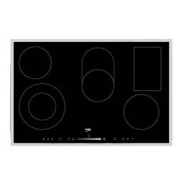 Plita incorporabila Beko HIC 85502 TX, 77 cm, 5 zone de gatit, TouchControl, functie Booster