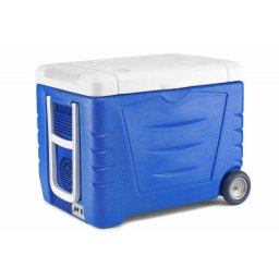 Lada frigorifica cu roti Orion EC-45, 40 L, racire si incalzire, alimentare 12V si 230V, Albastra