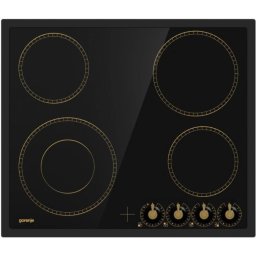 Plita incorporabila GORENJE EC642CLB, vitroceramica, 4 arzatoare, negru