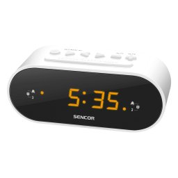 Ceas desteptator Sencor SRC 1100 cu radio, alb