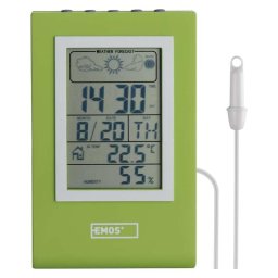 Statie Meteo, Emos, E0117N, temperatura, umiditate, vreme, ceas, Verde