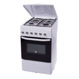 Aragaz Orion FKO-501TFW plita gaz si cuptor electric, 50x60cm, grill electric, ventilatie cuptor, Alb
