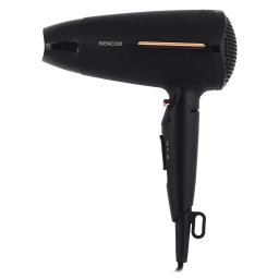 Uscator par cu ionizare SHD 0045BK Sencor 1600W, 2 nivele temperatura, 2 viteze, maner pliabil