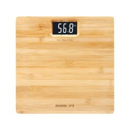 Cantar Mormet din Bambus, limita de masura: 180 kg, display LCD cu contrast