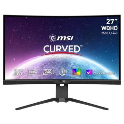 Monitor Gaming Rapid VA LED MSI MAG 27" 275CQRXF, WQHD (2560 x 1440), HDMI, DisplayPort, Ecran curbat, 240 Hz, 1 ms, Negru
