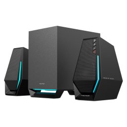 Boxe EDIFIER Gaming 2.1, RMS: 30W(2 x 7.5W + 15W), bass 4",control volum,BT/USB-A/USB-C/AUX, sound mode:Music/Game/Movie, 10 x LED RGB, frecv. rasp 93Hz-20KHz, USB power, negru
