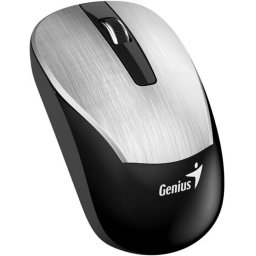 MOUSE wireless Genius "ECO-8015", Pt. PC sau NB, 2.4 GHz, Optic, 1600 dpi, Butoane-scroll 3-1, Argintiu, "31030011411