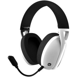 Casti gaming wireless Canyon EGO GH-13, conexiune dongle 2.4Ghz, bluetooth 5.2, conexiune cu fir Type-C, Alb