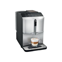 Espressor automat Siemens EQ300, TF303E01, 1300W, 15 bari, Rezervor de apa 1.4 l, Touch control, Rasnita ceramica, 5 programe, Argintiu