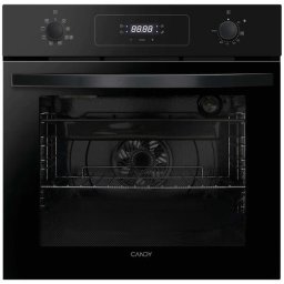 Cuptor electric incorporabil Candy F ACDI Z600 L, clasa A+, 70 litri, 8 functii, Display + 2 selectoare push&pull, curatare Aquactiva, tava Air Fry, Negru