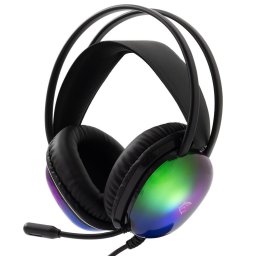 Casti Gaming White Shark GH-2444 Peacock, Over Ear cu Conectivitate 3,5 mm pentru PC, PS4, PS5, XBOX, Negru