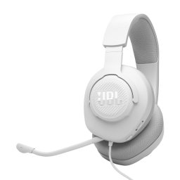 Casti gaming JBL Quantum 100M2, cu fir, microfon detasabil, Jack 3.5mm, Alb