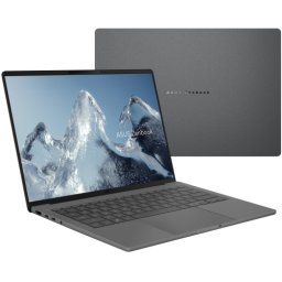 Laptop ASUS Zenbook A14 UX3407NA-QD282W, Qualcomm Snapdragon X2 Elite X2E-88-100, 14 inch, RAM 16GB, SSD 512GB, Qualcomm Adreno, Windows 11, Iceland Gray