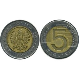 Polonia 1996 - 5 zloty, circulata