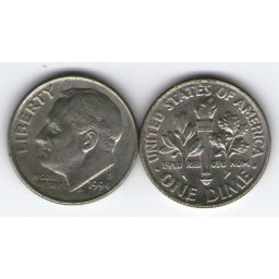 SUA 1992P - 10 cents, circulata
