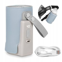 Incalzitor biberoane Lionelo ThermUp Go Plus portabil Albastru deschis