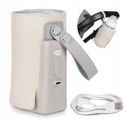 Incalzitor biberoane Lionelo ThermUp Go Plus portabil bej