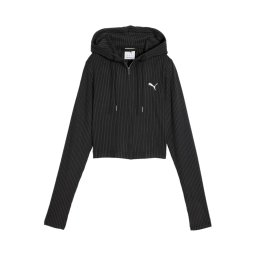PUMA Jachetă Ess Ribbed Soft Touch 636669 01 puma black