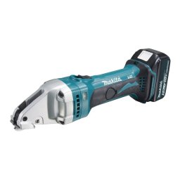 Foarfeca Electrica pentru Tabla Makita DJS161RTJ cu 2 Acumulatori Li-Ion 18V si Incarcator in Cutie Transport Albastru/Negru