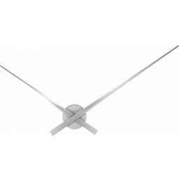 Ceas de perete, D-85 cm, aluminiu, NeXtime - Hands, argintiu