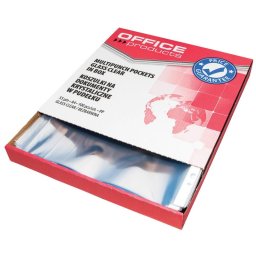 Accesorii birotica Folie protectie pentru documente A4, 55 microni, 100folii/cutie, Office Products - cristal