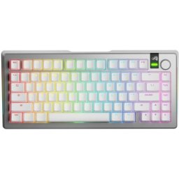 Tastatura GLO-KB-GMMK3-PRO-75-PB-FOX-WL-SIL-US, Bluetooth, Fara fir, Layout US, Argintiu