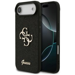 Husa Husa pentru iPhone 17 Air - Guess Fixed Glitter Big 4G (GUHCP17MHG4SGK) - Black