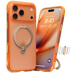 Husa Torras Ostand Q3 Air, horizon orange - iPhone 17 Pro Max