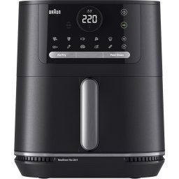 Friteuza Braun Houshold 2-in-1 hot air fryer MultiFry 5, HF 5054I (black, 2,000 watts, basket 6.0 liters)