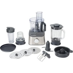 Robot de bucatarie Kenwood MultiPro Compact+ food processor, silver, 800 watts, integrated scale, blender attachment and Blend-Xtract 2GO