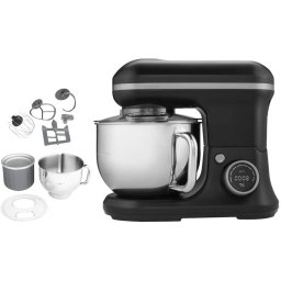 Robot de bucatarie Medion LIFE digital food processor MD18420 (anthracite, 1,200 watts, 5 liter bowl, including ice cream bowl)