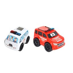 Set 2 masinute de tip ambulanta, jucarie pentru copii
