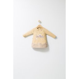 Rochita cu volan pentru fetite Fun Penguin, Tongs baby (Marime: 18-24 Luni, Culoare: Crem)