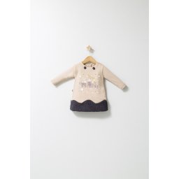 Rochita cu volan pentru fetite Fun Penguin, Tongs baby (Culoare: Gri, Marime: 9-12 luni)